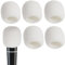 6 PCS White Microphone Cover Sponge Foam Mic Foam Filter Cover Handheld Microphone Windscreen Shield Protector Suitable for Most Standard Handheld