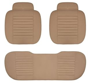 EMIGOS Autozubehör Sitzbezug Sitzkissen Für Mercedes W177 A-Klasse W168 W169 W176 A-Klasse A160 A180 A190 A200 Sitzbezügesets (Color : Beige 5 Seat)