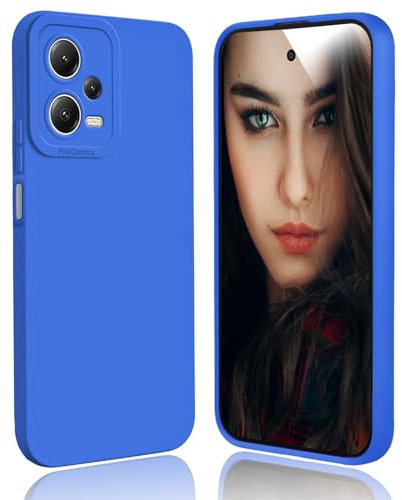 DESSEN Funda para Xiaomi Redmi Note 12 5G / Poco X5 5G Capa - Silicona Carcasa Antigolpes Protector Camara Móvil Case Cover Suave Delgada Bumper Anti-Huellas, Azul Oscuro