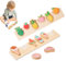 Holzspielzeug Namen Rätsel für Kinder Personalisiertes Holzrätsel mit Eiscreme und Obstelementen Bildungsspielzeug Geschenke für Mädchen und Jungen Kleinkinder Neugeborene.