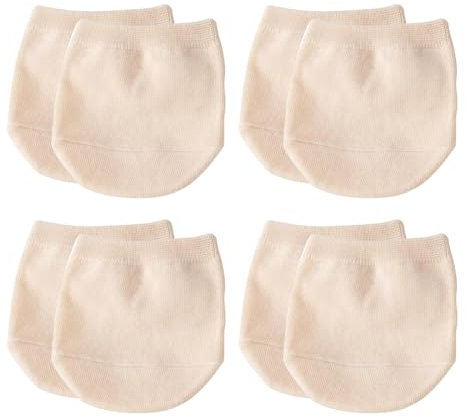 4 Pares de Calcetines de Dedo Del Pie para Mujer, Calcetines Antideslizantes Invisibles Sin Costuras Forro para Los Dedos del Pie Medio Calcetines para Zapatos de Tacón Alto de Ballet