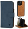 TORRO Nubuck Leather Case Compatible with iPhone 16 Pro Max – Leather Bumper Case with Magnetically Detachable Wallet Cover with Kickstand (Compatible with Official MagSafe Chargers) - Nubuck Blue