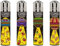 Clipper Feuerzeuge, Set mit 4 Stück, außergewöhnliche Motive (Hungry UFO)