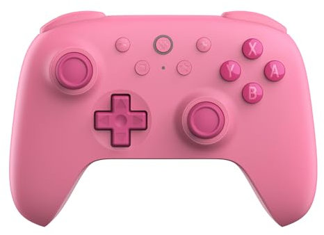 8Bitdo Ultimate 2C Bluetooth Controller for Switch, Wireless Controller with 6-Axis Motion Control, Rumble Vibration, Refined D-Pad and Bumpers, and Hall Effect Joysticks (Pink)