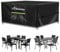BEEWAY Gartenmöbel Abdeckung Wasserdicht, Schutzhülle Abdeckplane für Gartentische Terrassenmöbel Möbelsets - 420D Oxford Gewebe, Anti-UV, Winterfest, 170 x 94 x 72cm
