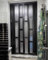 Porte Accordéon Interieur Portes Accordéon Pliantes en Aluminium Intérieur, Porte Pliante Coulissante Noire, Portail Pliable pour Placard de Salle de Bain Buanderie, Cloison de Séparation Magnétique(2