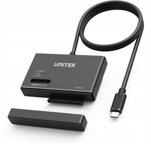UNITEK Adaptateur USB 3.1 Type C vers SATA/NVMe M.2 pour disques durs