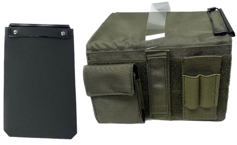 Milageto Pilote Kneeboard Clipboard Caut Holder, Planche à Pince Pratique, Bloc-Notes à Jambes Multifonctionnel pour Pilotes Professionnels