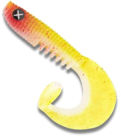 Monkey Lures 10cm Curly Lui Jig - 5 Gummifische