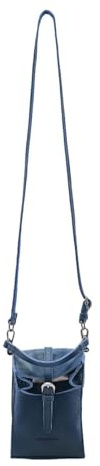 FREDsBRUDER Leder Umhängetasche Handytasche My Forever Friend Mini Tote Blue dunkelblau