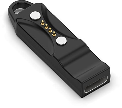 Type C Charger Adapter for Polar Pacer/Pacer Pro/Vantage V3/Vantage M3/Ignite 3/Grit X2 Pro/Grit X2 Pro Titan/Loop Charging Stand Replacement Charger Cable (Black)