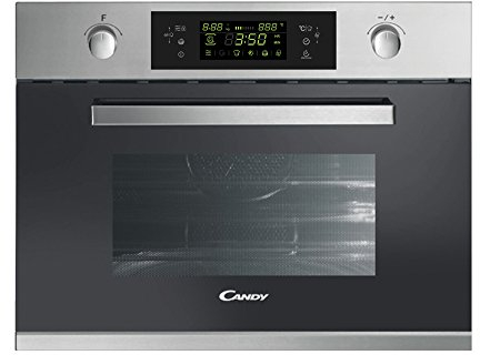 Candy MIC440VTX 900W 44L Compact Height Built-in Microwave Oven and Grill - Stainless Steel