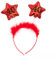 Oblique Unique® Haarreifen 40. Geburtstag Jubiläum Rot Glitzereffekt