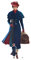 Star Cutouts SC1296 Mary Poppins Emily Blunt, cartone ufficiale Disney, a grandezza naturale, altezza 187 cm, larghezza 90 cm, con mini ritaglio da tavolo, multicolore
