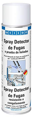 WEICON Spray Detector de Fugas a Prueba de Heladas | 400 ml | Detección de fugas en conductor de gas |Lechoso