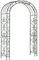 Gr8 Garden Patio Outdoor Large Black Metal Decorative Loire Arch Wedding Rose Archway Ornament Arbour Pergola For Climbing Plants Trellis Support