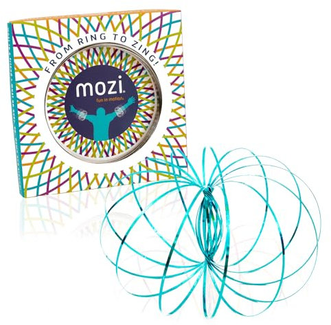 Mozi Geometrisches Magisches Flow Armband - Einfach zu Bedienen - 3D Armband Spirale Spielzeug, Spinning Armband Spirale für Kinder und Erwachsene (Sapphire Blue)