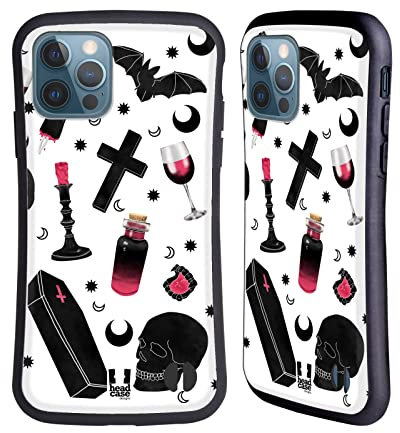 Head Case Designs Vampire Spooky Night Hybrid Case Compatible With Apple iPhone 12 / iPhone 12 Pro