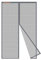 Risareyi Magnet Fliegengitter Balkontür Ohne Bohren 150x220cm, Grau Verstärkt Fiberglas Fliegengitter Tür Magnet Moskitonetz Tür Insektenschutz Balkontür für Haustür Terrassentür