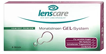 Gel System Monatslinse, 1 Stück/BC 8.6 mm/DIA 14.2 mm / -10.00 Dioptrien