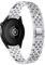 WoPail 22mm Cinturino Donna per Amazfit Balance/Balance2/Bip 6/Bip 5, Scintillante Diamante Bracciale di Ricambio Acciaio Inossidabile Cinturino per Amazfit GTR 4/3/3 Pro - Argento