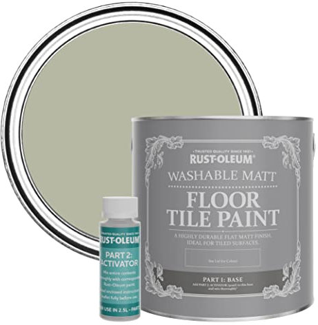 Rust-Oleum Brown Washable Matt Floor Tile Paint - Tanglewood 2.5L