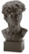 Palais Royal Skulptur Figur Büste David von Michelangelo 50cm Grau Harz