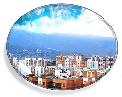 Cali Kolumbien Magnet Kühlschrank Gefrierschrank Magnet Aufkleber Souvenir Dekorationen Oval Kristall Magnet Küche Whiteboard