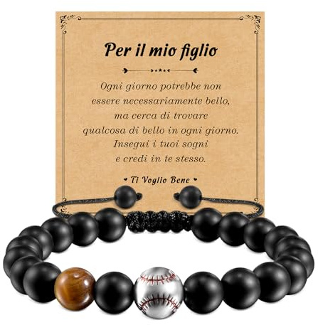 SUNSH Herren Armband Baseball Armband Weihnachts Graduierung Geburtstag Für Söhne Verstellbares Armband Inspirieren Männer Jungen Jugendliche