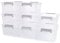 Citylife 8er-Set Aufbewahrungsboxen mit Deckel 3L - Klein box - kunststoffbox klein(PP), Aufbewahrung, Transparent, Stapelbar(23,0 x 17,0 x 10,5 cm)