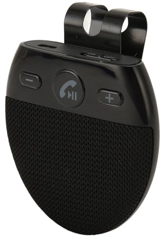 Kit Mains Libres de Haut-Parleur Bluetooth 5.0 de Voiture pour Téléphone Portable, Kit Mains Libres Bluetooth de Voiture Prenant en la Navigation Vocale, Entrée Vocale