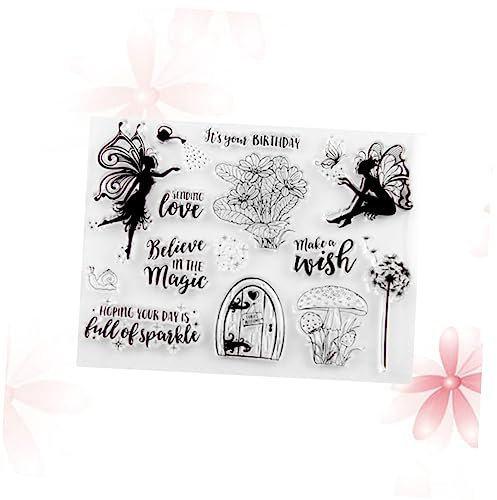 EXCEART Poststempel Stempel für Fotoalben klare Scrapbooking Fotoalbum Tagebuchstempel Handwerk klar klare Briefmarken Silikonstempel transparente Briefmarken Konto Siegel Sammelalbum