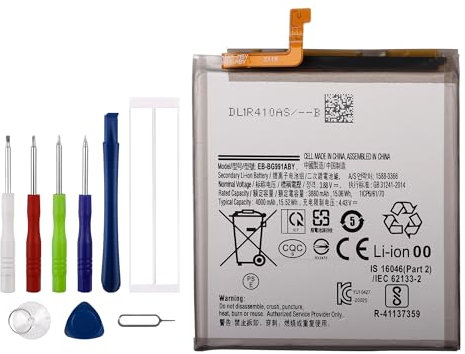 Vvsialeek Neu EB-BG991ABY Ersatz Akku Kompatibel Für Galaxy S21 5G G991B with Toolkit