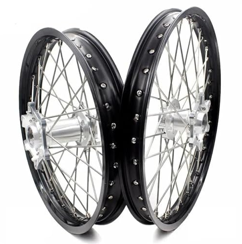 Motorradzubehör 21/18 Räder Felgen Set Motorrad Felgen Für EXC EXCF SX SXF XC XCW 125 150 200 250 300 350 450 500 2003-2021 Naben Motorrad Vorderrad-Hinterradnabe