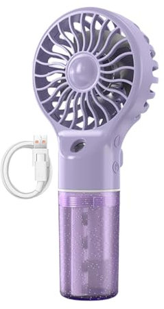 Ventola nebulizzatore portatile, ventilatore portatile con foschia - Ventola di raffreddamento portatile | Ventola di nebulizzazione portatile, ventilatore di nebulizzazione personale ricaricabile ave