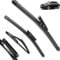 Set di spazzole tergicristallo anteriori per auto, compatibili con Citroen C4 Cactus 2014-2023, spazzole per parabrezza, parabrezza, 26+18+10 (senza funzione di spruzzo d'acqua)