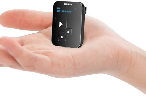 Tin-Nik AM FM SW Mini Radio: Weight 27 grams, Watch Size, Rechargeable USB, Personal Pocket Radio, OLED Screen, Clip, Button Lock, Digital Tuning, Timer, Stereo Headphones - FA298