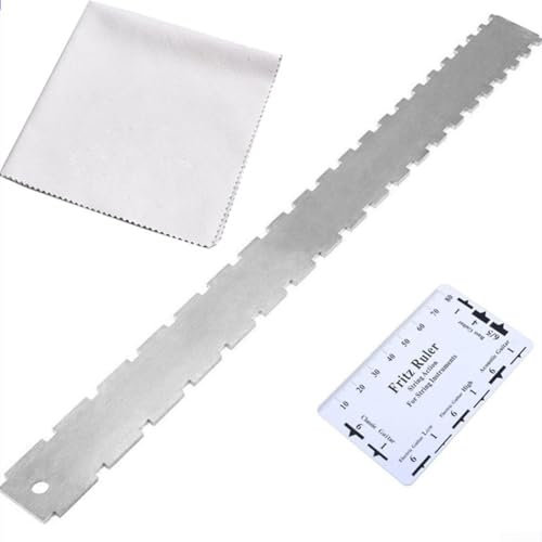 Gitarrenhals-Notched Ruler, Fritz Lineal Genaue Messung für alle Saiteninstrumente