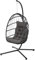 Warmiehomy Egg Chair Hanging Chair with Stand Garden Foldable Swing Chair with Cushion Rattan Hanging Egg Chairs for Indoor Outdoor Hammock Chair With Frame for Patio, Balcony