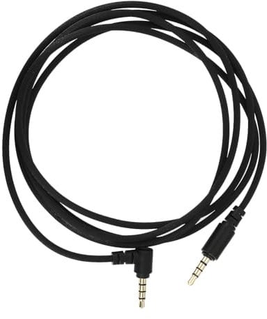 Create idea 1 cable de audio de enchufe en ángulo de 3,5 mm a enchufe recto de 3,5 mm compatible con Razer BlackShark V2 Pro compatible con auriculares Razer Nari Ultimated 7.1 Surround Sound Gaming