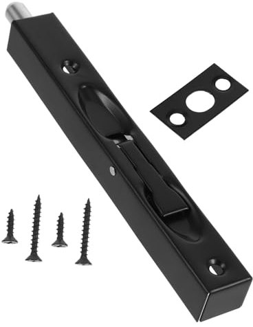 WOONEKY 1juego Cerrojo De Puerta Inoxidable De Pestillo Para Puertas Correderas y Francesas Diseño Elegante Instalación y