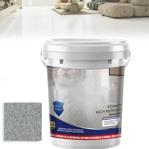 WANWEN Epoxy Colored Sand Floor Paint, High-Gloss Marble Effect Epoxy Floor Paint, Epoxy Colored Sand Self Leveling Coating, Concrete, Tiles, Marble (c)