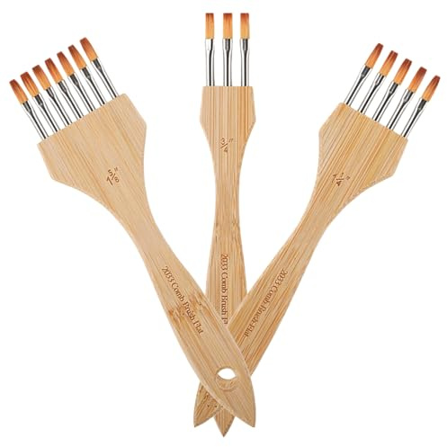 Kunstmalerei-Set, 3-teilig, professionelles Nylonwoll-Set, Mehrzweck
