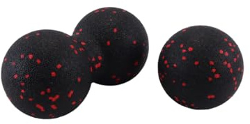 Qury Lot de 2 balles de massage de relaxation musculaire, pour le pied, le dos, la colonne vertébrale, l'entraînement des fascias, massage musculaire
