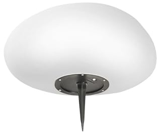 Solarlampe Steinoptik 30 cm RGB LED – Garten Solarleuchte außen mit Erdspieß, Dämmerungssensor, IP65 wasserdicht, Farbwechsel & 4000K Neutralweiß, Solarleuchte Stein für Garten, Terrasse & Wege