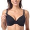 Gratlin Women's Full Cup Lightly Lined Plunge Underwire Maternity Nursing Bra Black 38DD