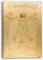 Printed Paintings Leinwand (40x60cm): Leonardo da Vinci - Vitruvianischer Mensch