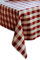 texpot Lot de 6 Serviettes de Table en Coton à Carreaux de 2 cm - Couleur : Rouge et Blanc - Maison de Campagne (50 x 50 cm)