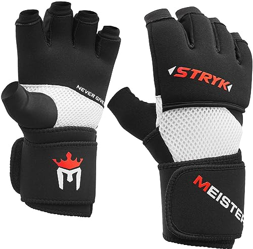Meister Gants Inner STRYK avec EliteGel pour Boxe et MMA - Noir - Moyen/Grand