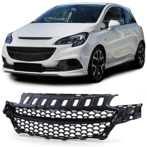 Waben Kühlergrill ohne Emblem Schwarz für Opel Corsa E 2014-2019